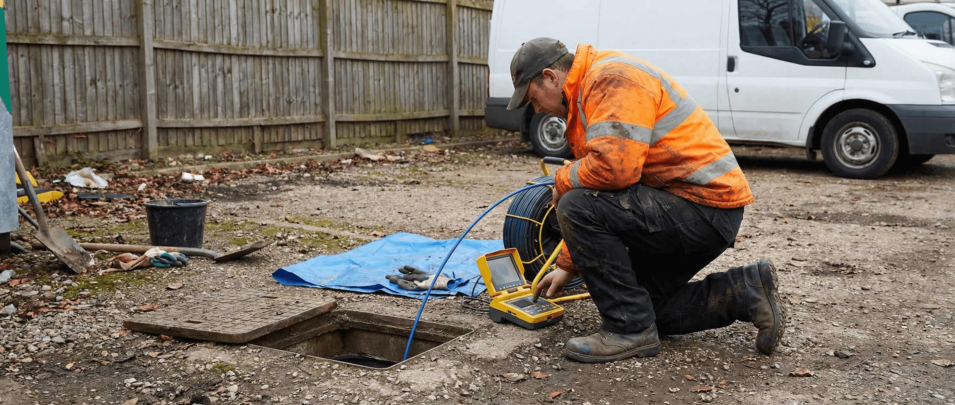 CCTV drain survey equipment used for inspections in Leeds